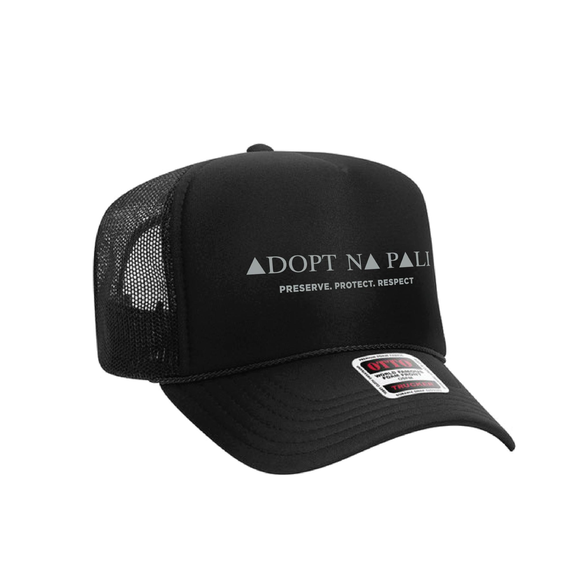 Adopt Na Pali - Black Foam Trucker Hat